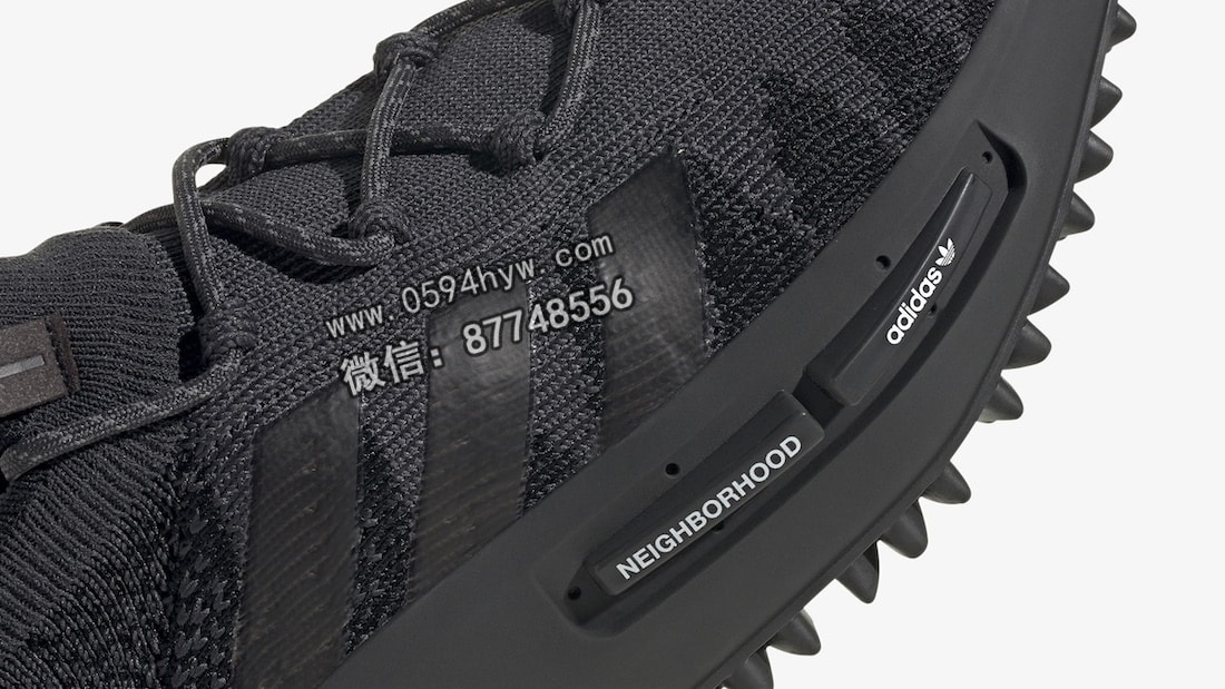 三叶草, NMD S1 Knit, Neighborhood, NB, ID3205, Boost, adidas Originals, Adidas - NBHD 和三叶草再度合作，全新"黑武士"设计太酷炫！