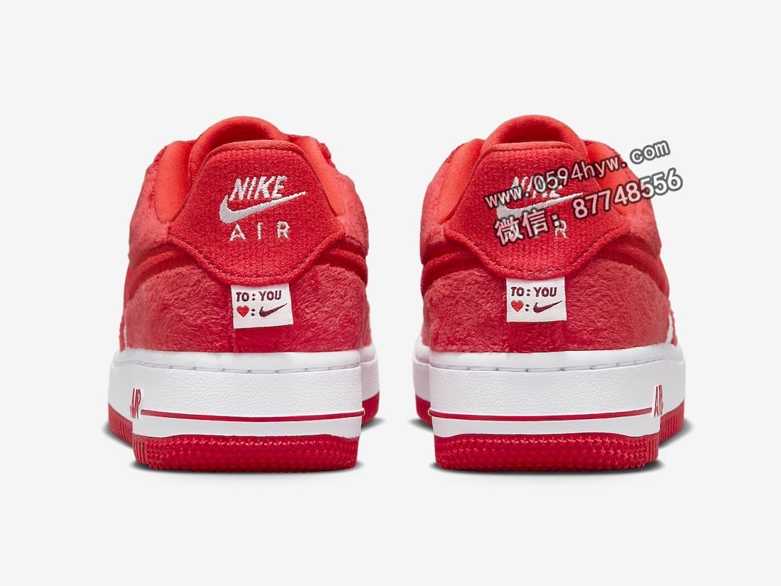 运动鞋, 耐克, 情人节, Nike Air Force 1 Low, Nike Air Force 1, Nike Air, Air Force 1, 2024 - 这款儿童版耐克空军一低款庆祝2024年情人节