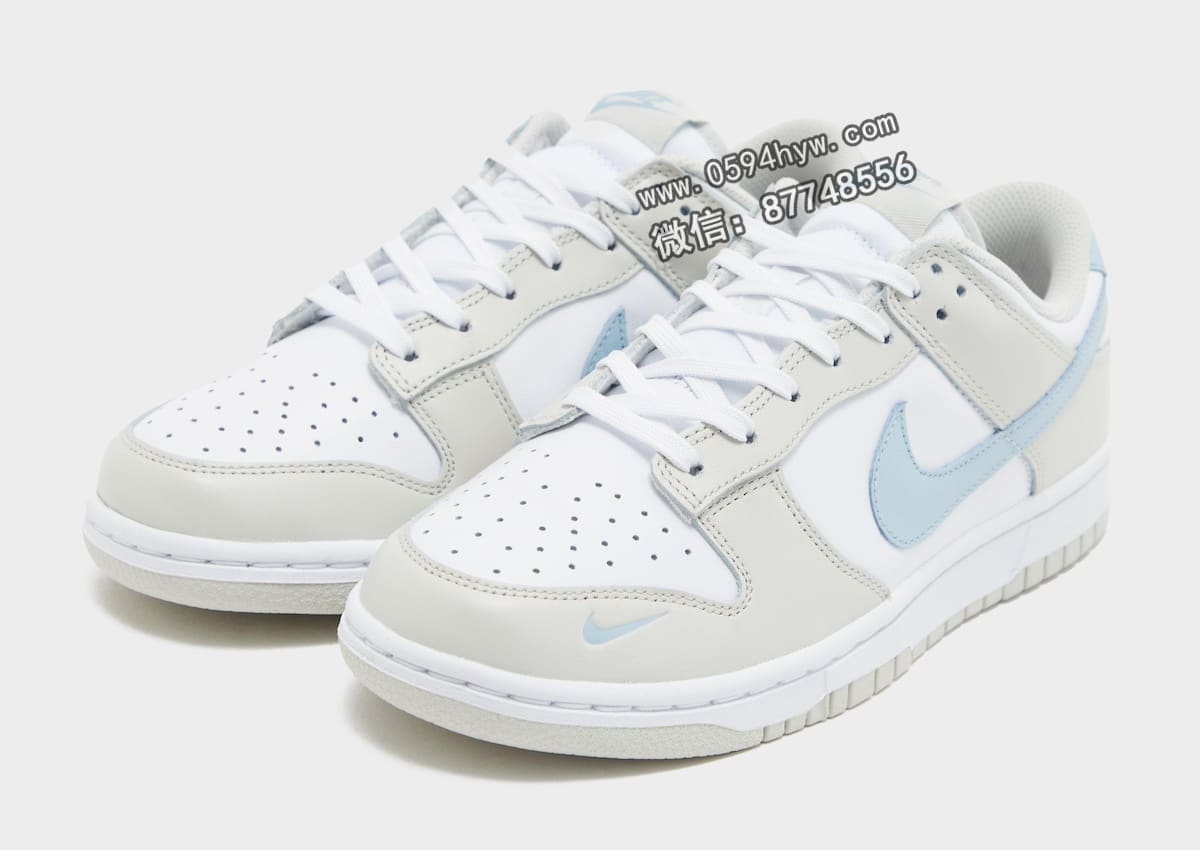 运动鞋, 耐克, Swoosh, Nike Dunk Low, Dunk Low, Dunk, 2024 - 耐克Dunk Low“浅骨色/浅军械蓝”将于2024年春季发售