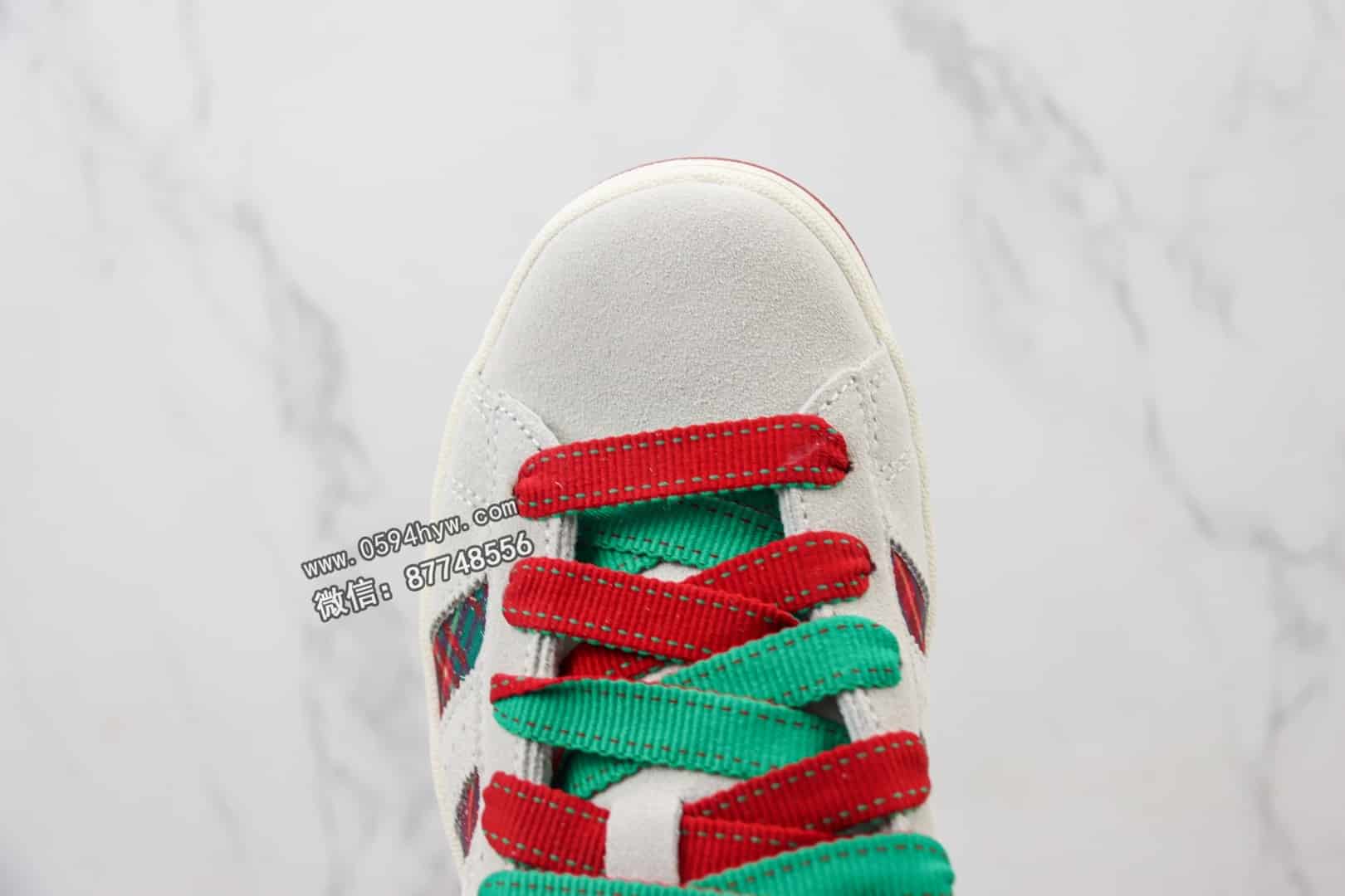 Adidas Originals Campus 00s ID6140 圣诞节配色🎄阿迪达斯三叶草复古休闲防滑耐磨低帮板鞋 货号:ID6140 编码：AWR1D