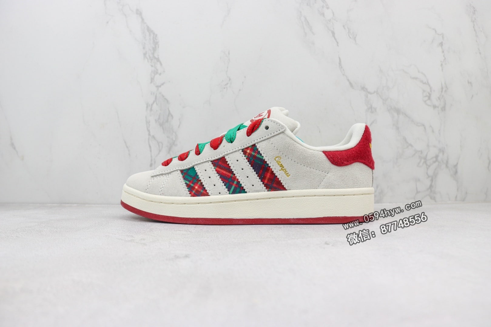 Adidas Originals Campus 00s ID6140 圣诞节配色🎄阿迪达斯三叶草复古休闲防滑耐磨低帮板鞋 货号:ID6140 编码：AWR1D