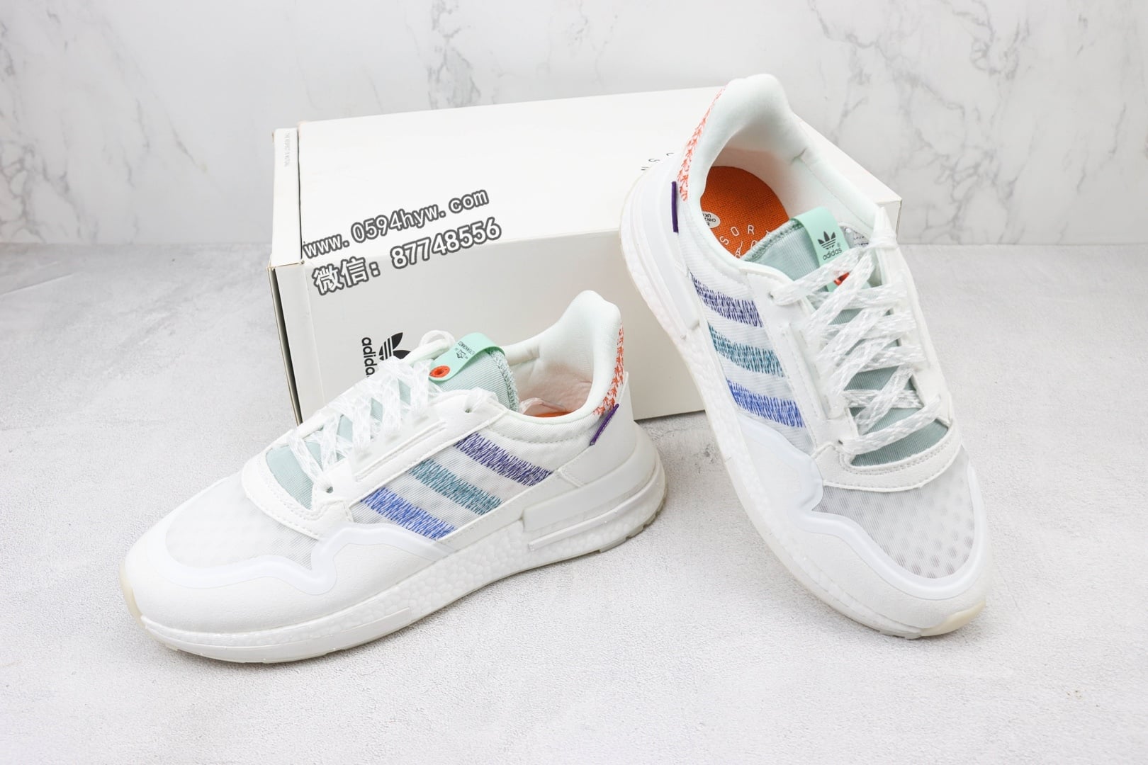 Adidas ZX500 RM Boost OG 爆米花百搭复古慢跑鞋 货号: DB3510