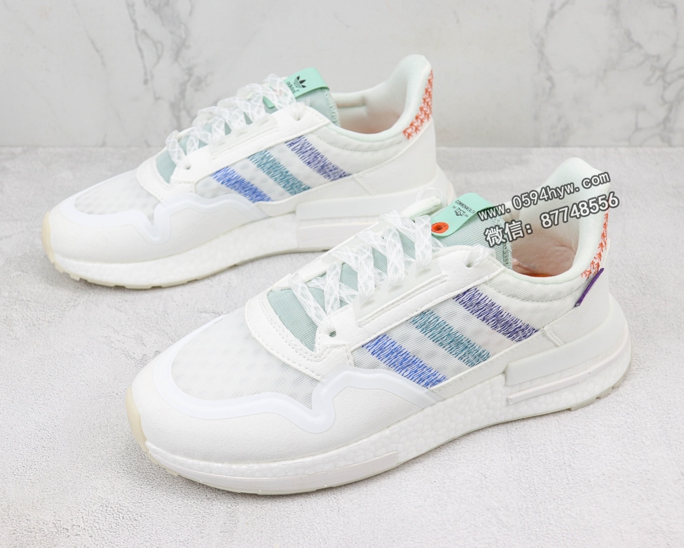 Adidas ZX500 RM Boost OG 爆米花百搭复古慢跑鞋 货号: DB3510