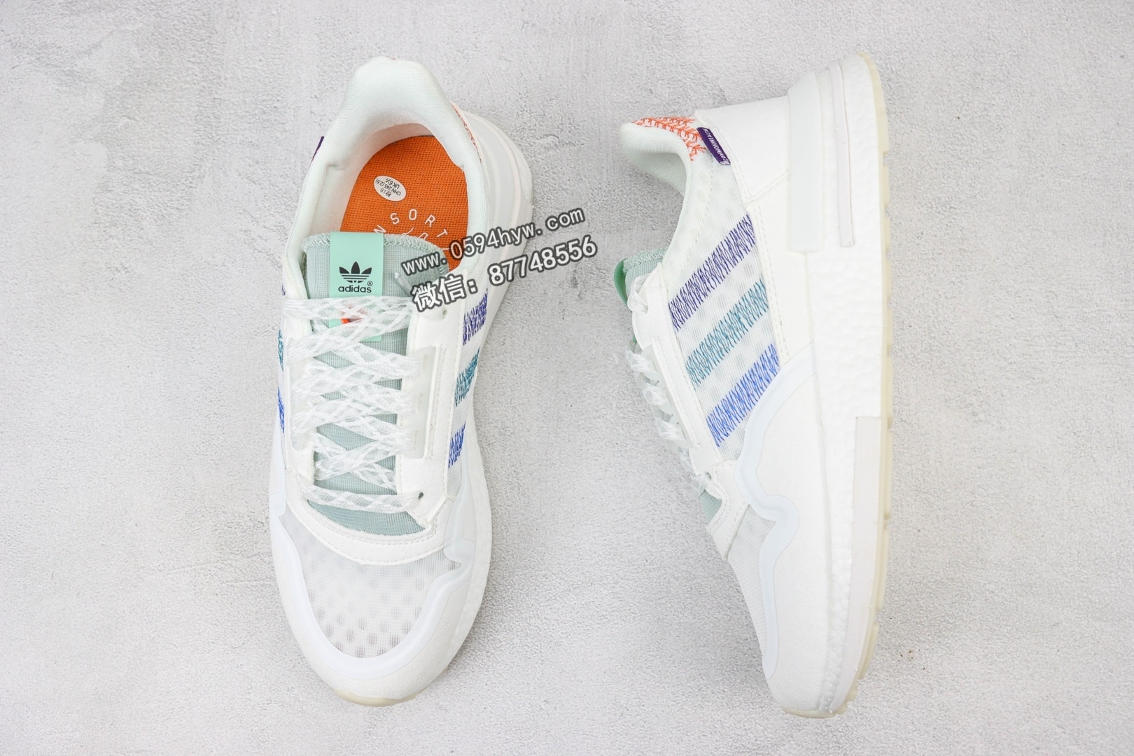 Adidas ZX500 RM Boost OG 爆米花百搭复古慢跑鞋 货号: DB3510