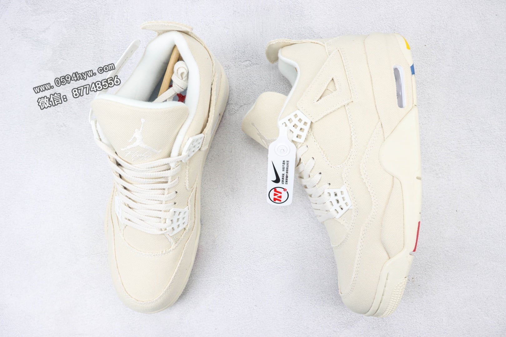 Air Jordan 4 AJ4 Retro “Canvas” 米白帆布 小Levi’s DQ4909 100