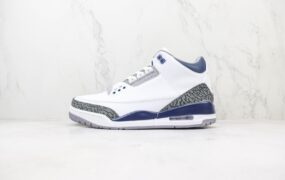 AJ3 爆裂纹 运动篮球鞋 白蓝 CT8532-140