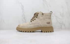 CAT卡特 户外中帮休闲鞋系列 马丁靴系列 黑色 编码：CEI1T
