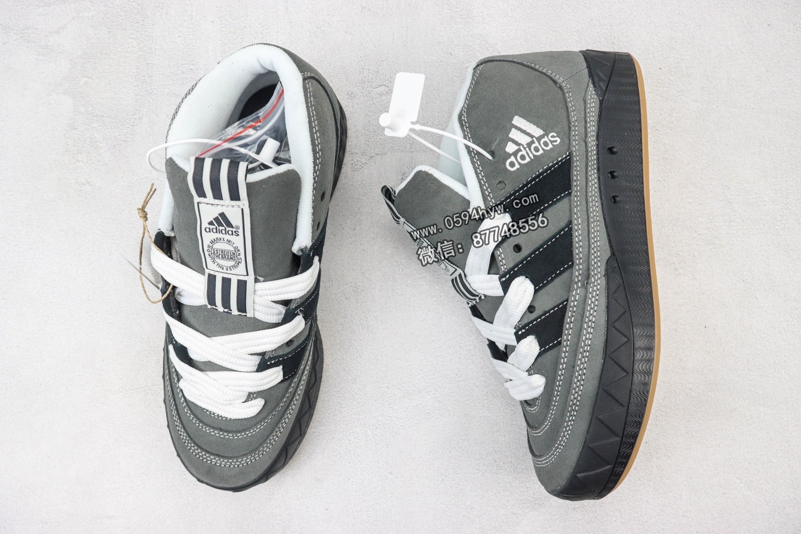 Crude x 阿迪达斯 Originals Adidasimatic Mid “Ynuk Grey Five”。