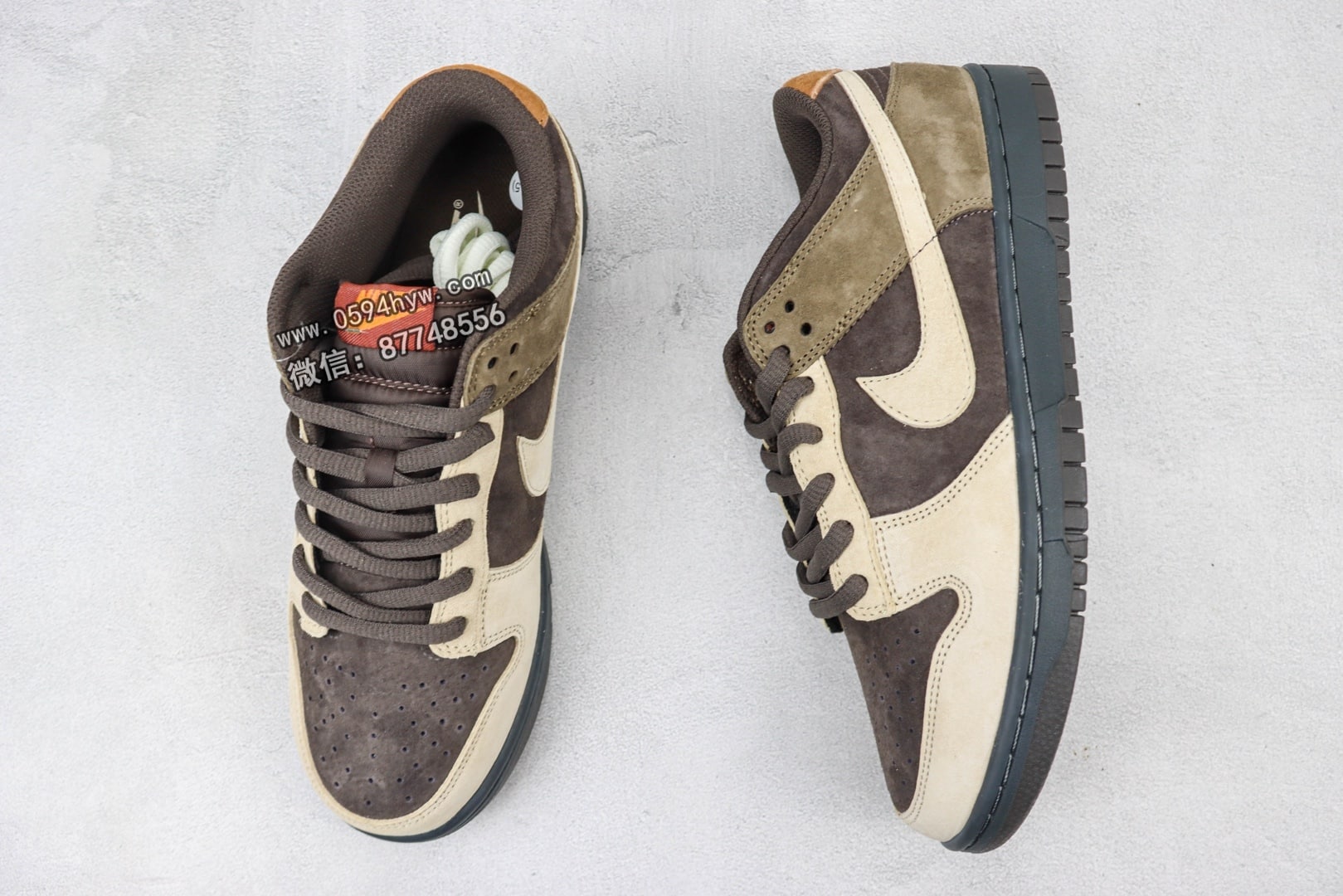 大友克洋 x Nike SB DuNike Low 麂皮 灰棕熊 高清洁度 货号：UK2320-189