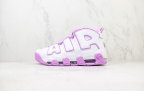 皮蓬 NK Air More Uptempo 皮蓬大AIR 复古篮球鞋 白紫 货号：FN6976-100