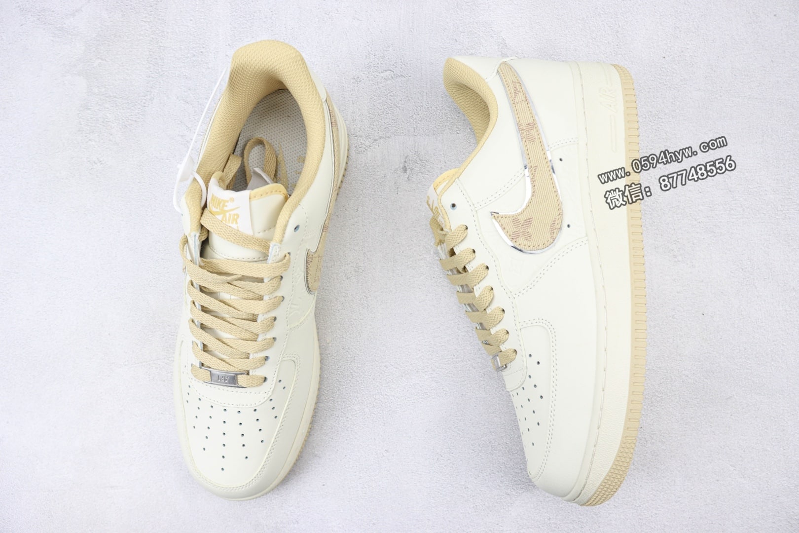 空军 LV印花 LV0506-055 Nike Air Force 1 BY YOU 空军一号低帮休闲板鞋