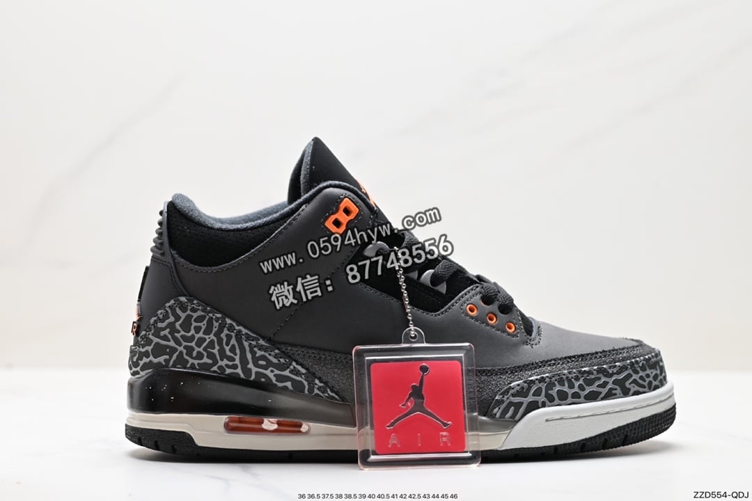 Air Jordan 3 Retro “Hide and Sneak” 白灰棕 AJ3 乔丹3代 aj3 乔3 白灰棕 乔丹篮球鞋系列 货号：CT8532-080