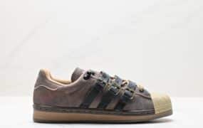 阿迪达斯 Adidas 三叶草 Originals Superstar Taegeukdang 贝壳头 系列 低帮 经典百搭 休闲运动板鞋 货号 H06344