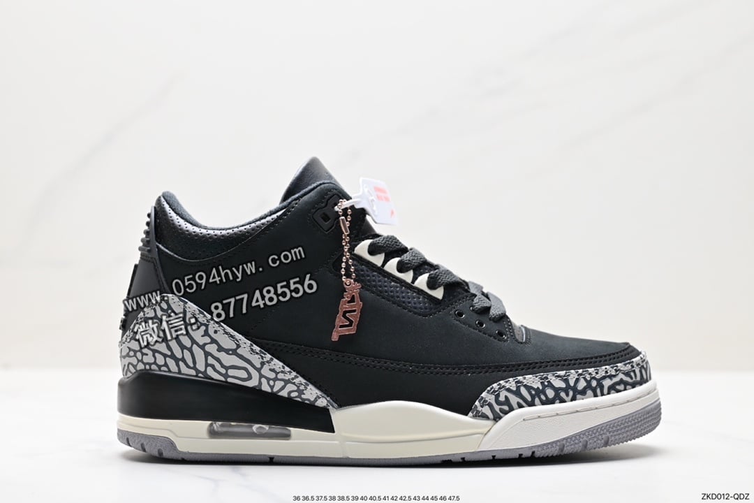 Air Jordan 3 Retro 系列 乔丹篮球鞋 灰棕 白灰棕 货号：CK9246-001