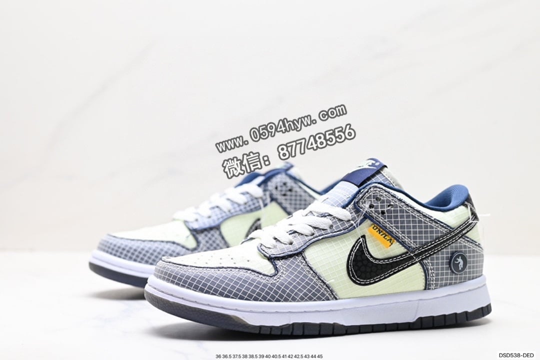 板鞋, SB Dunk Low, Nike SB Dunk, Nike SB, NIKE, Dunk - Union LA x Nike SB DuNike Low Blue 低帮休闲运动滑板板鞋 DJ9649-400