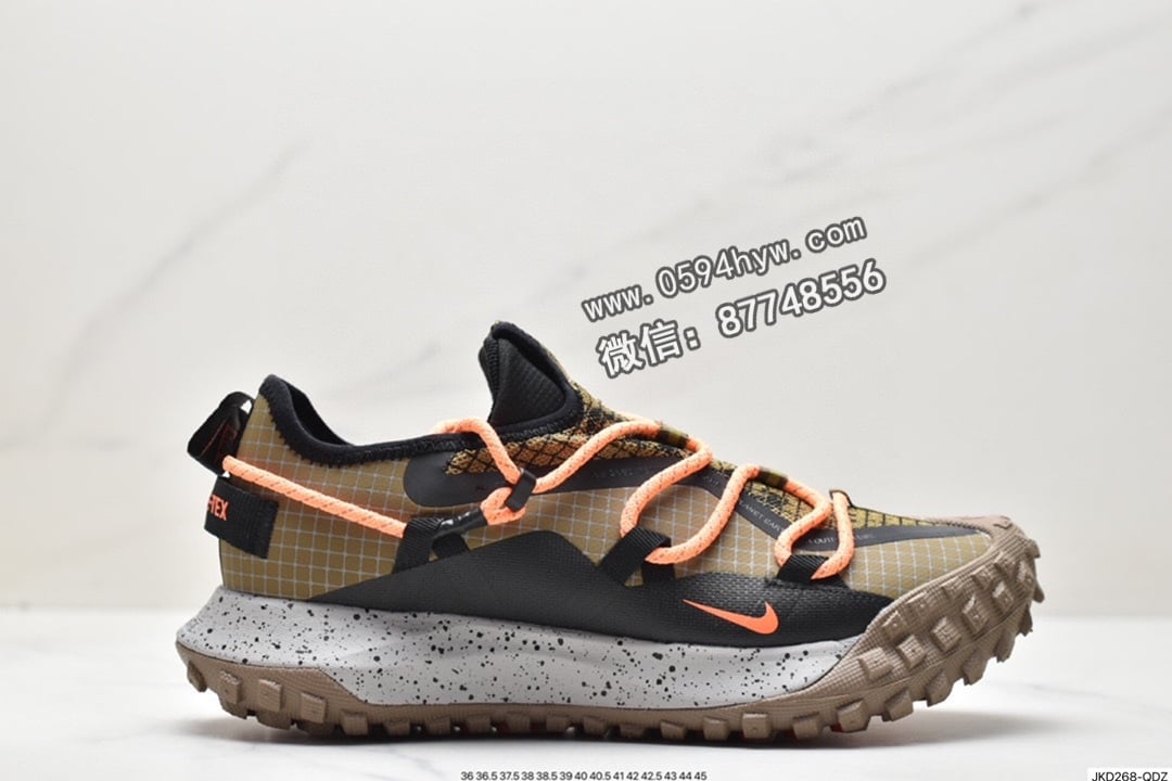 Nike ACG Mountain Fly Low GTX SE 运动鞋鞋帮低款 Gore-Tex GORE-TEX材料粘性橡胶外底 React泡绵中底 货号：DC9045-200 尺码：36-45款 ID:JKD268-QDZ