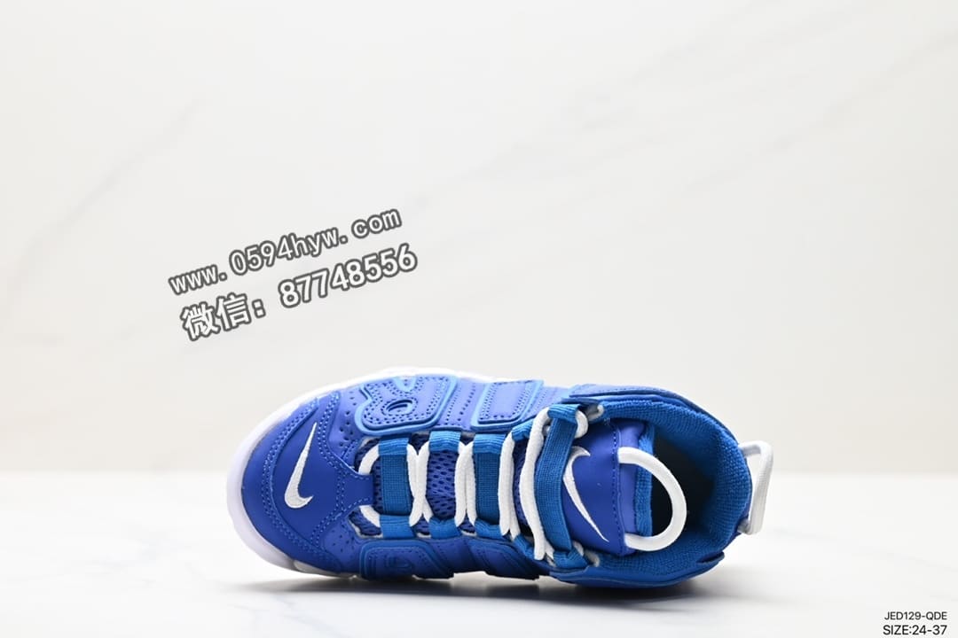 篮球鞋, WMNS, NIKE, GS, BARELY GREEN, Air More Uptempo, AI - Nike WMNS Air More Uptempo GS Barely Green 皮蓬初代系列篮球鞋 美国队配色 ID: JED129-QDE