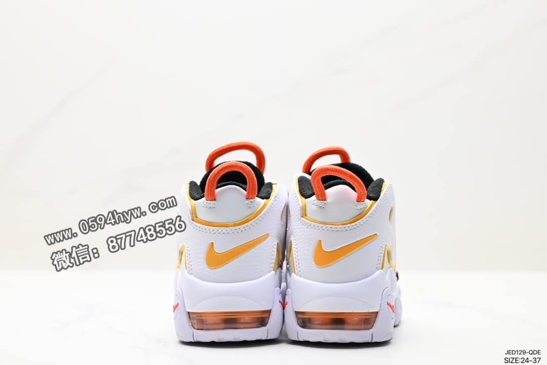 篮球鞋, WMNS, NIKE, GS, Air More Uptempo, AI - Nike WMNS Air More Uptempo GS 高街百搭篮球鞋 美国队配色