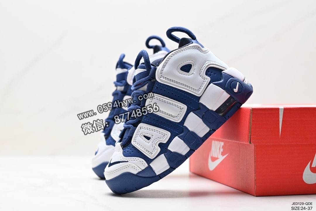 篮球鞋, WMNS, NIKE, GS, BARELY GREEN, Air More Uptempo, AI - Nike WMNS Air More Uptempo GS 高街篮球鞋