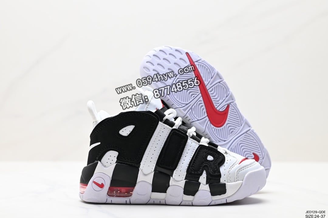 耐克, 篮球鞋, 童鞋, 文化篮球鞋, WMNS, NIKE, GS, Air More Uptempo, AI, 85, 2023, 07 - Nike WMNS Air More Uptempo GS 高街运动篮球鞋 美国队配色