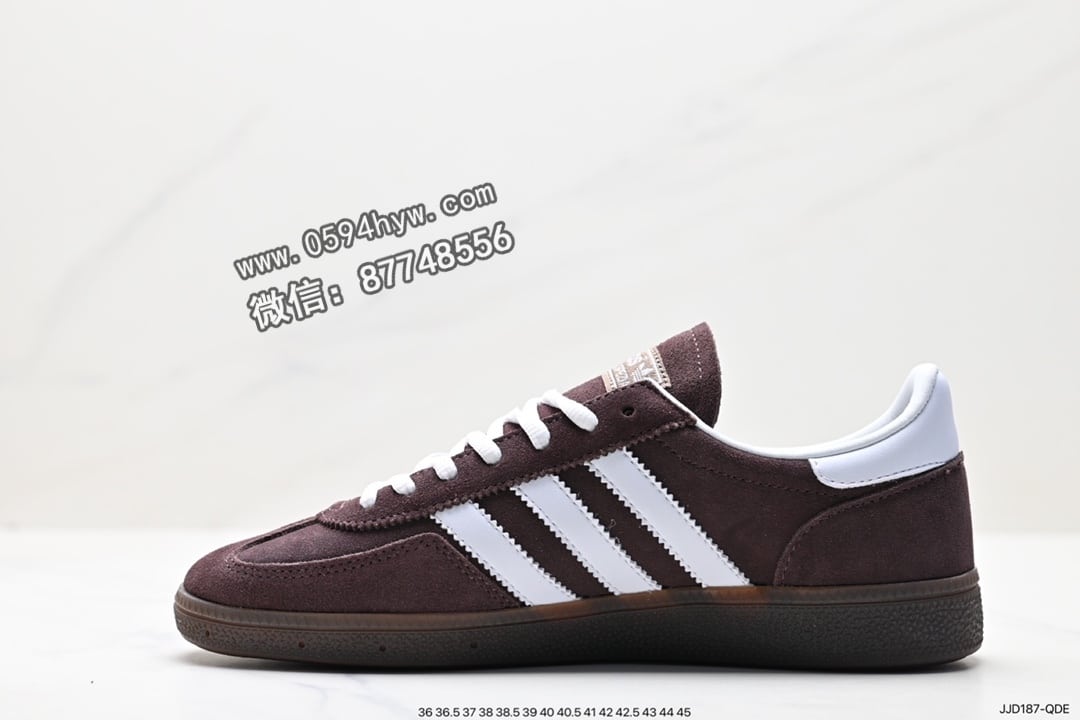 联名, 板鞋, RO, PE, adidas Handball Spezial, adidas Handball, Adidas - Adidas Handball Spezial Brown 低帮复古男女板鞋 货号：IF8914 尺码：36-45  ID: JJD187-QDE