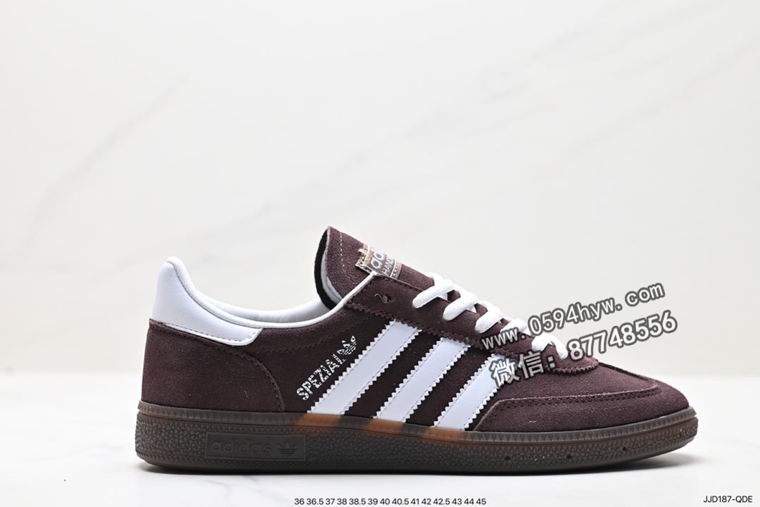 Adidas Handball Spezial Brown 低帮复古男女板鞋 货号：IF8914 尺码：36-45  ID: JJD187-QDE