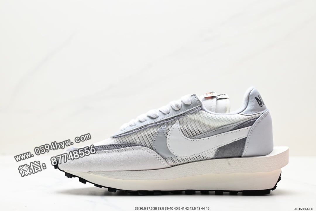 跑鞋, Waffle Daybreak, Sacai, NIKE, EVA, AK, AI - Sacai x Nike LVD Waffle Daybreak 高端跑鞋 型号: DH2684-001 白灰 SEZE: 36-46