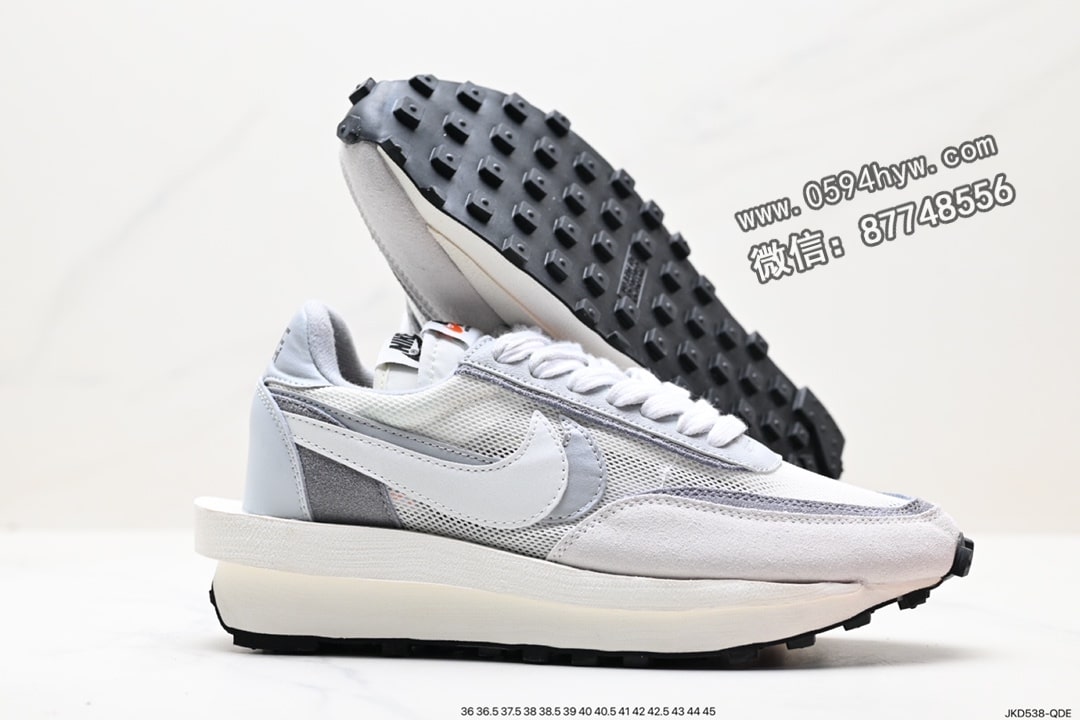 跑鞋, Waffle Daybreak, Sacai, NIKE, EVA, AK, AI - Sacai x Nike LVD Waffle Daybreak 高端跑鞋 型号: DH2684-001 白灰 SEZE: 36-46