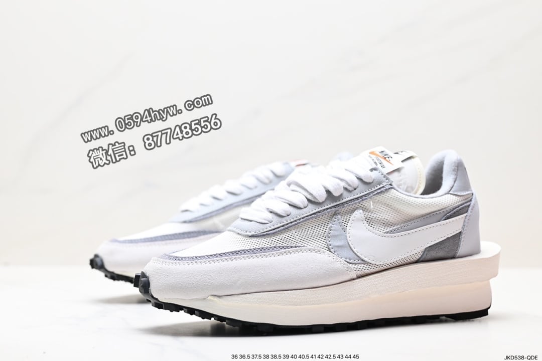 跑鞋, Waffle Daybreak, Sacai, NIKE, EVA, AK, AI - Sacai x Nike LVD Waffle Daybreak 高端跑鞋 型号: DH2684-001 白灰 SEZE: 36-46