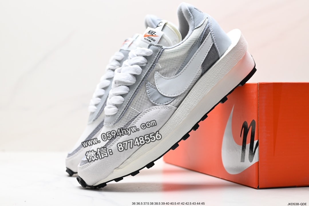 跑鞋, Waffle Daybreak, Sacai, NIKE, EVA, AK, AI - Sacai x Nike LVD Waffle Daybreak 高端跑鞋 型号: DH2684-001 白灰 SEZE: 36-46