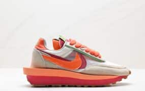 Sacai x Nike LVD Waffle Daybreak 藤原浩闪电联名 高端跑鞋 白灰 货号: DH2684-001 尺码:36-46 ID:JKD538-QDE