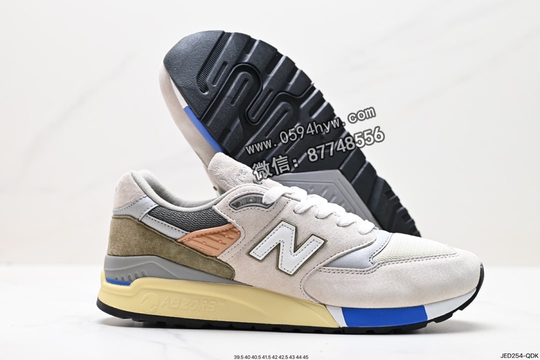 运动鞋, 跑鞋, 美产, 新百伦, 慢跑鞋, New Balance, 85, 2023 - New Balance 新百伦 M998ENE高端美产系列 复古休闲慢跑鞋