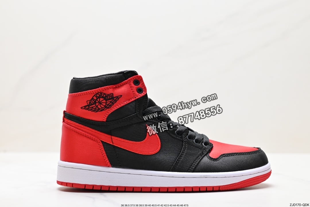 Air Jordan 1 Retro High OG “Satin Bred” 黑红丝绸 AJ1乔1高帮文化篮球鞋 货号: FD4810-061