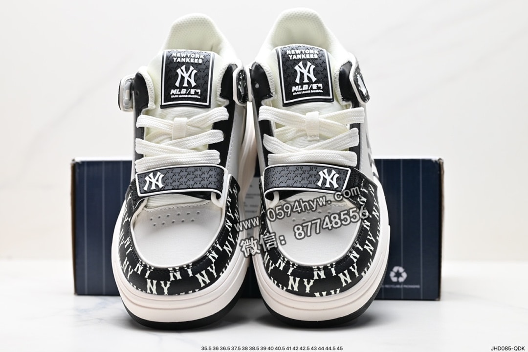 高帮, 运动鞋, 跑鞋, 联名, 洋基队, 慢跑鞋, NY, NIKE, MLB Chunky Liner New York Yankees, MLB, HIGH, 2023 - MLB ChuNikey Liner 高帮老爹风轻量增高厚底百搭休闲运动慢跑鞋 皮革白黑NY印花 货号：3ASXCDN3N