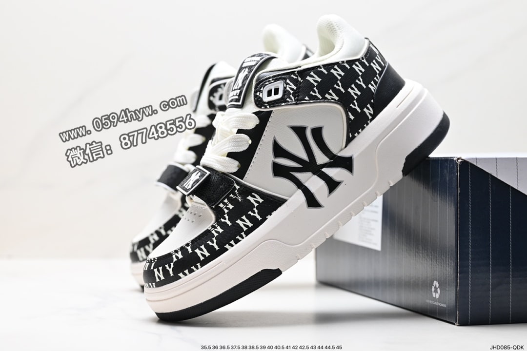 高帮, 运动鞋, 跑鞋, 联名, 洋基队, 慢跑鞋, NY, NIKE, MLB Chunky Liner New York Yankees, MLB, HIGH, 2023 - MLB ChuNikey Liner 高帮老爹风轻量增高厚底百搭休闲运动慢跑鞋 皮革白黑NY印花 货号：3ASXCDN3N