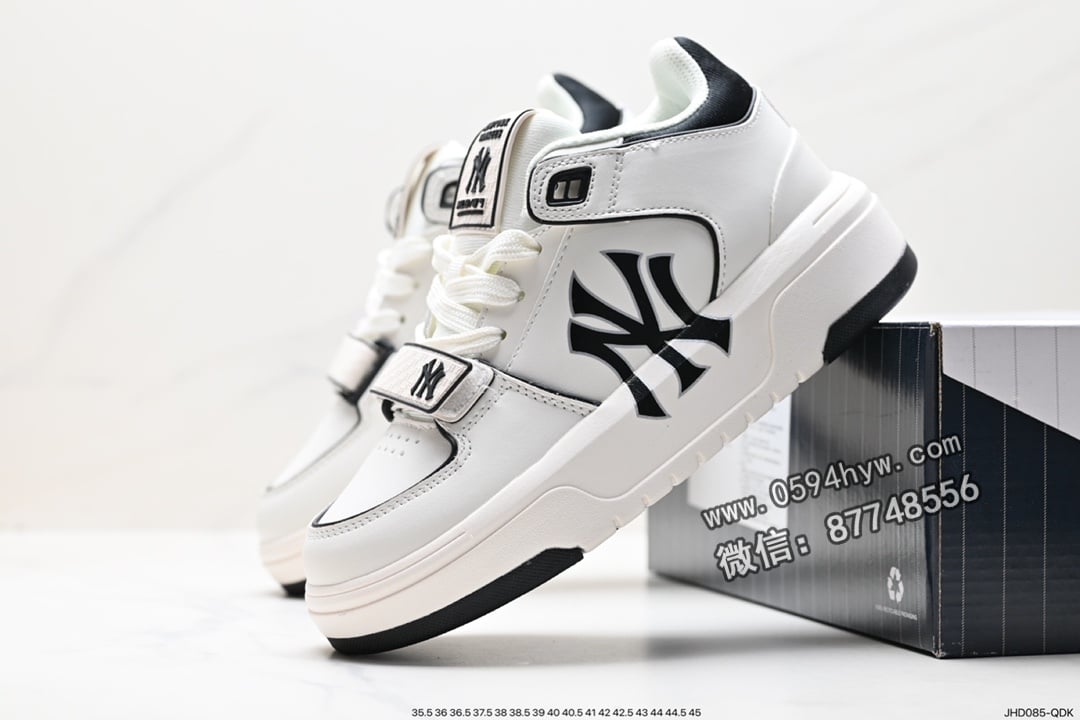 运动鞋, 跑鞋, 洋基队, 慢跑鞋, 休闲鞋, 休闲运动鞋, NY, NIKE, MLB Chunky Liner New York Yankees, MLB, HIGH, 2023, 07 - MLB ChuNikey Liner 韩国限定学长鞋 低帮百搭休闲运动鞋 皮革白黑NY印花 尺码: 35.5-45货号: 3ASXCDN3N品牌: MLB系列: ChuNikey Liner鞋子类型: 休闲运动鞋鞋帮高度: 低帮颜色: 皮革白黑NY印花货号: 3ASXCDN3N