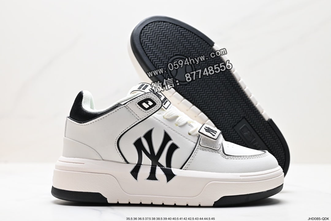 运动鞋, 跑鞋, 洋基队, 慢跑鞋, 休闲鞋, 休闲运动鞋, NY, NIKE, MLB Chunky Liner New York Yankees, MLB, HIGH, 2023, 07 - MLB ChuNikey Liner 韩国限定学长鞋 低帮百搭休闲运动鞋 皮革白黑NY印花 尺码: 35.5-45货号: 3ASXCDN3N品牌: MLB系列: ChuNikey Liner鞋子类型: 休闲运动鞋鞋帮高度: 低帮颜色: 皮革白黑NY印花货号: 3ASXCDN3N