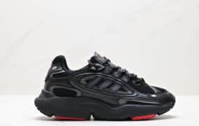 Adidas OZMILLEN复古黑银拼色运动跑鞋 低帮 缓震 男女款 货号: ID2895 36-45 JKD519-QDF