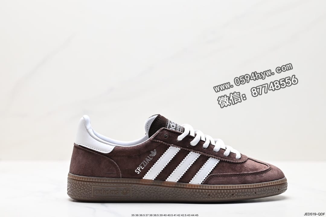 阿迪达斯 Adidas Handball Spezial 男女低帮复古板鞋 色系：Brown 货号：IF8914 尺码：36-45 ID：JED519-QDF