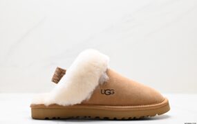 UGG W NEUEL尼瓦尔系列 雪地靴 防水麂绒皮革鞋面 平底休闲保暖毛毛舒适便鞋 女拖鞋 货号：JHD569-QDF