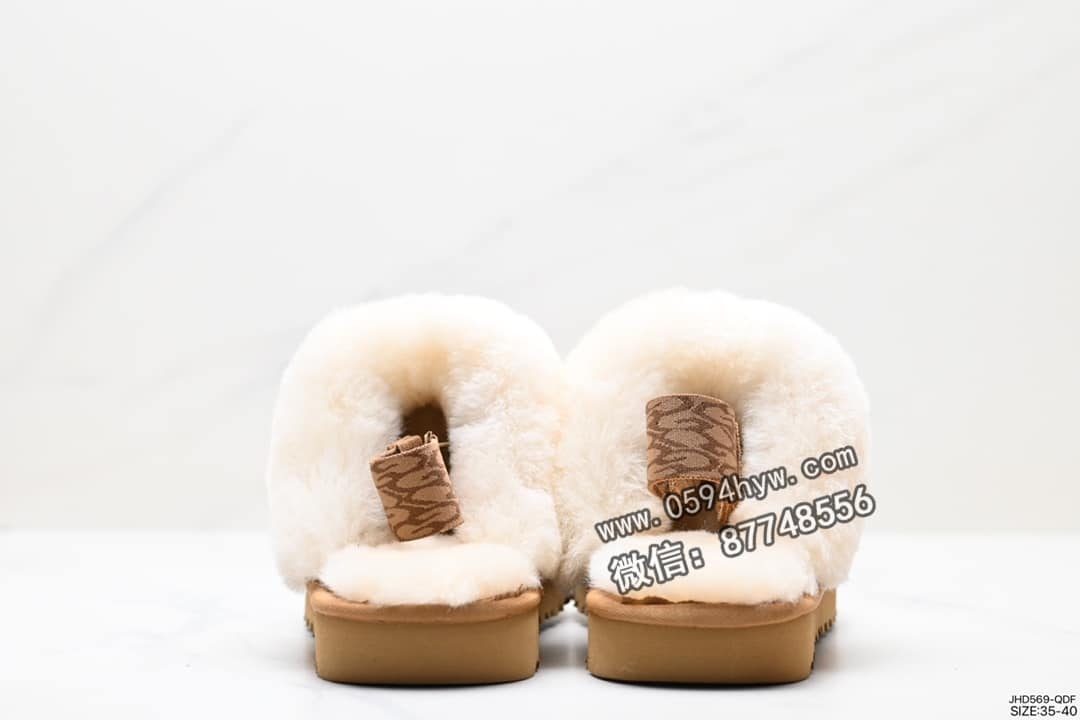 雪地靴, 拖鞋, UGG, 85, 2023 - UGG W NEUEL尼瓦尔系列 雪地靴 防水麂绒皮革鞋面 平底休闲保暖毛毛舒适便鞋 女拖鞋 货号：JHD569-QDF