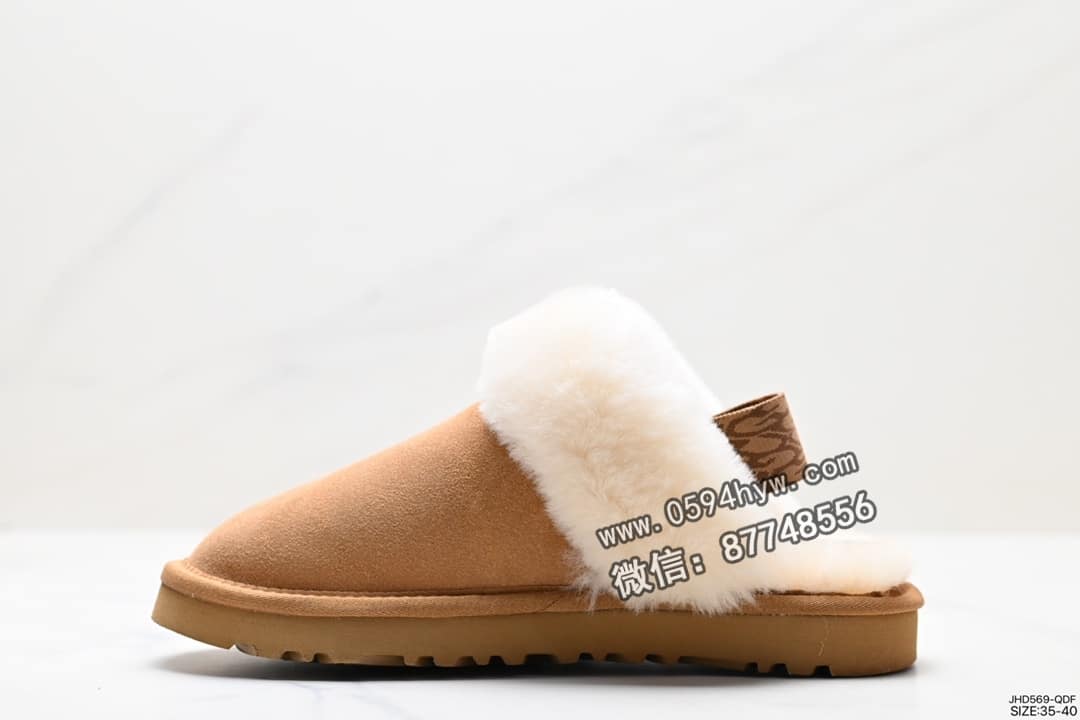 雪地靴, 拖鞋, UGG, 85, 2023 - UGG W NEUEL尼瓦尔系列 雪地靴 防水麂绒皮革鞋面 平底休闲保暖毛毛舒适便鞋 女拖鞋 货号：JHD569-QDF