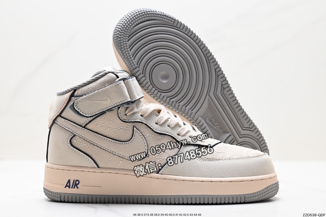 高帮篮球鞋, 高帮, 运动鞋, 篮球鞋, FORCE 1, Air Force 1, AI, 07 - Air Force 1 ‘07 Low 原楦头原纸板 高帮篮球鞋 灰色 货号：DZ5367-219