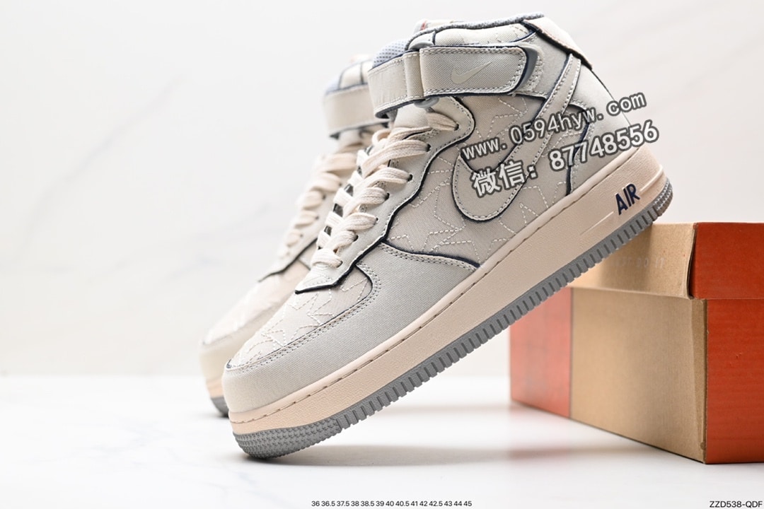 高帮篮球鞋, 高帮, 运动鞋, 篮球鞋, FORCE 1, Air Force 1, AI, 07 - Air Force 1 ‘07 Low 原楦头原纸板 高帮篮球鞋 灰色 货号：DZ5367-219