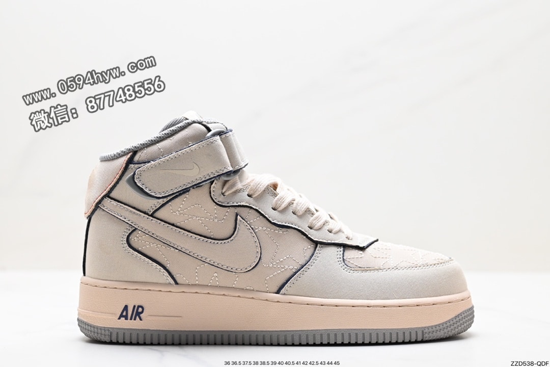 Air Force 1 ‘07 Low 原楦头原纸板 高帮篮球鞋 灰色 货号：DZ5367-219