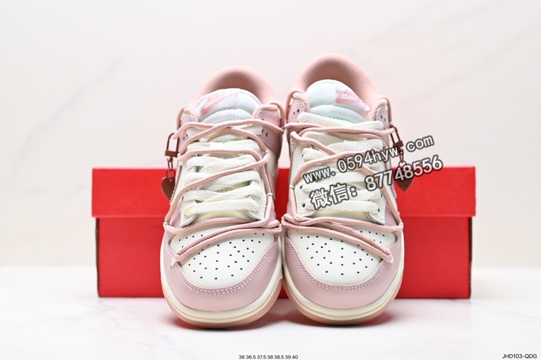 解构, 耐克, 板鞋, 扣篮系列, SB Dunk Low, Off-White, Nike SB Dunk Low, Nike SB Dunk, Nike SB, NIKE, EVA, Dunk Low, Dunk, 85, 2023, 07 - Nike SB Dunk Low “Milk White/Pink” 低帮滑板板鞋 颜色：白色/粉色 货号：JHD103-QDG