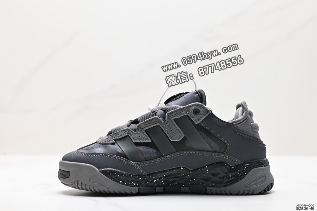 阿迪, 跑鞋, Niteball, Adidas, 2023 - Adidas 阿迪Niteball 奶包鞋 复古运动休闲跑鞋 货号：FW3317