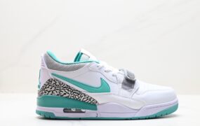 Nike Air Jordan Legacy 312 Low 低帮篮球鞋 白色/松绿 货号:CD7069-130