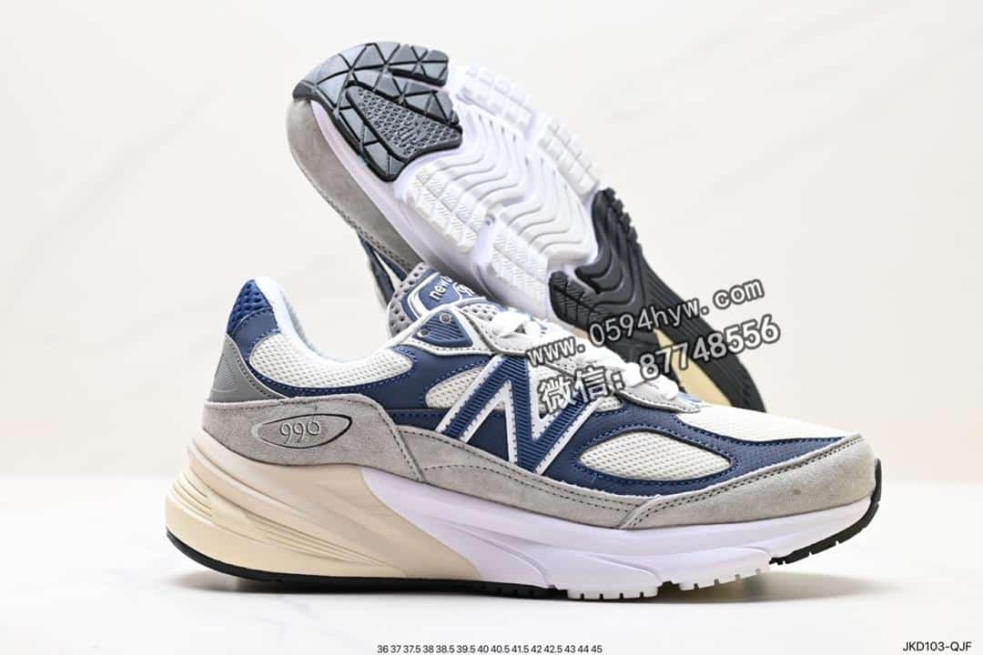 运动鞋, 跑步鞋, 联名, 老爹鞋, 美产, 新百伦, WTAPS, New Balance, NB, Moon, KD, 990v6, 2023 - WTAPS x NB新百伦 M990WT6 六代系列 跑步鞋 深灰银 货号：JKD103-QJF