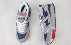 New Balance M998 3M反光复古慢跑鞋 灰蓝 货号：M998GNR